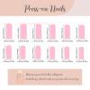 imageBABALAL Press on Nails Long Coffin Fake Nails Blue French Tip Glue on Nails 3d Texture Flower Design Coquette Acrylic Nails 24Pcs Ballerina Handmade Stick on False NailsANK204