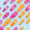 imageBABALAL Press on Nails Long Coffin Fake Nails Blue French Tip Glue on Nails 3d Texture Flower Design Coquette Acrylic Nails 24Pcs Ballerina Handmade Stick on False NailsANK218