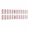 imageBABALAL Press on Nails Long Square Fake Nails Green French Tip Glue on Nails with Cross Charm Gothic Acrylic Nails Gold Chrome Luxury False Nails 24Pcs Squoval Nails Artificial Nails for Women GirlsFNY21pink