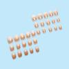 imageBABALAL Press on Nails Medium Square Fake Nails Yellow French Tip Glue on Nails Flower Coquette Acrylic Nails Summer False Nails Art Design 24Pcs Squoval Manicure Stick on Nails for Women GirlsBNI03