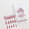 imageBABALAL Press on Nails Medium Square Fake Nails Yellow French Tip Glue on Nails Flower Coquette Acrylic Nails Summer False Nails Art Design 24Pcs Squoval Manicure Stick on Nails for Women GirlsBNI12