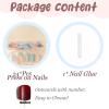 imageBABALAL Purple Press on Nails Medium Almond Fake Nails Ombre Nails Glue on Acrylic Nails French Tip Stick on Nails Supplies Y2k Star Nails 24Pcs Stiletto Full Cover False Nails for Women GirlsSolid
