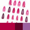 imageBABALAL Purple Press on Nails Medium Almond Fake Nails Ombre Nails Glue on Acrylic Nails French Tip Stick on Nails Supplies Y2k Star Nails 24Pcs Stiletto Full Cover False Nails for Women GirlsBNJ26purple