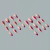 imageBABALAL Purple Press on Nails Medium Almond Fake Nails Ombre Nails Glue on Acrylic Nails French Tip Stick on Nails Supplies Y2k Star Nails 24Pcs Stiletto Full Cover False Nails for Women GirlsBNJ02
