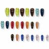 imageBABALAL Purple Press on Nails Medium Almond Fake Nails Ombre Nails Glue on Acrylic Nails French Tip Stick on Nails Supplies Y2k Star Nails 24Pcs Stiletto Full Cover False Nails for Women GirlsBNJ24