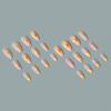 imageBABALAL Purple Press on Nails Medium Almond Fake Nails Ombre Nails Glue on Acrylic Nails French Tip Stick on Nails Supplies Y2k Star Nails 24Pcs Stiletto Full Cover False Nails for Women GirlsBNJ01