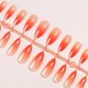 imageBABALAL Purple Press on Nails Medium Almond Fake Nails Ombre Nails Glue on Acrylic Nails French Tip Stick on Nails Supplies Y2k Star Nails 24Pcs Stiletto Full Cover False Nails for Women GirlsBNJ01chrome