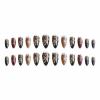 imageBABALAL Purple Press on Nails Medium Almond Fake Nails Ombre Nails Glue on Acrylic Nails French Tip Stick on Nails Supplies Y2k Star Nails 24Pcs Stiletto Full Cover False Nails for Women GirlsBNJ22