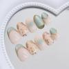 imageBABALAL Purple Press on Nails Medium Almond Fake Nails Ombre Nails Glue on Acrylic Nails French Tip Stick on Nails Supplies Y2k Star Nails 24Pcs Stiletto Full Cover False Nails for Women GirlsBNJ03