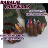 imageBABALAL Purple Press on Nails Medium Almond Fake Nails Ombre Nails Glue on Acrylic Nails French Tip Stick on Nails Supplies Y2k Star Nails 24Pcs Stiletto Full Cover False Nails for Women GirlsBNJ24