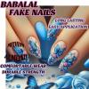 imageBABALAL Purple Press on Nails Medium Almond Fake Nails Ombre Nails Glue on Acrylic Nails French Tip Stick on Nails Supplies Y2k Star Nails 24Pcs Stiletto Full Cover False Nails for Women GirlsBNJ09