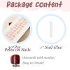 imageBABALAL Purple Press on Nails Medium Almond Fake Nails Ombre Nails Glue on Acrylic Nails French Tip Stick on Nails Supplies Y2k Star Nails 24Pcs Stiletto Full Cover False Nails for Women GirlsBNJ06bear