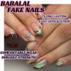 imageBABALAL Purple Press on Nails Medium Almond Fake Nails Ombre Nails Glue on Acrylic Nails French Tip Stick on Nails Supplies Y2k Star Nails 24Pcs Stiletto Full Cover False Nails for Women GirlsBNJ03