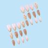 imageBABALAL Purple Press on Nails Medium Almond Fake Nails Ombre Nails Glue on Acrylic Nails French Tip Stick on Nails Supplies Y2k Star Nails 24Pcs Stiletto Full Cover False Nails for Women GirlsBNJ21