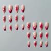 imageBABALAL Purple Press on Nails Medium Almond Fake Nails Ombre Nails Glue on Acrylic Nails French Tip Stick on Nails Supplies Y2k Star Nails 24Pcs Stiletto Full Cover False Nails for Women GirlsBNJ02