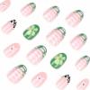 imageBABALAL Purple Press on Nails Medium Almond Fake Nails Ombre Nails Glue on Acrylic Nails French Tip Stick on Nails Supplies Y2k Star Nails 24Pcs Stiletto Full Cover False Nails for Women GirlsBNJ12