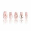 imageBABALAL Purple Press on Nails Short Square Fake Nails Cat Eye Glue on Nails Golden Glitter Shiny Acrylic Nails 24Pcs Squoval Manicure Artificial DIY False Nails for Women and GirlsFNU114pink