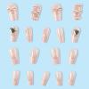 imageBABALAL Purple Press on Nails Short Square Fake Nails Cat Eye Glue on Nails Golden Glitter Shiny Acrylic Nails 24Pcs Squoval Manicure Artificial DIY False Nails for Women and GirlsFNU114pink