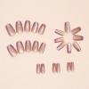 imageBABALAL Purple Press on Nails Short Square Fake Nails Cat Eye Glue on Nails Golden Glitter Shiny Acrylic Nails 24Pcs Squoval Manicure Artificial DIY False Nails for Women and GirlsFNU116pink