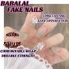 imageBABALAL Purple Press on Nails Short Square Fake Nails Cat Eye Glue on Nails Golden Glitter Shiny Acrylic Nails 24Pcs Squoval Manicure Artificial DIY False Nails for Women and GirlsFNU113green