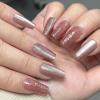 imageBABALAL Purple Press on Nails Short Square Fake Nails Cat Eye Glue on Nails Golden Glitter Shiny Acrylic Nails 24Pcs Squoval Manicure Artificial DIY False Nails for Women and GirlsFNU118pink