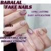 imageBABALAL Purple Press on Nails Short Square Fake Nails Cat Eye Glue on Nails Golden Glitter Shiny Acrylic Nails 24Pcs Squoval Manicure Artificial DIY False Nails for Women and GirlsFNU117purple