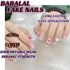imageBABALAL Purple Press on Nails Short Square Fake Nails Cat Eye Glue on Nails Golden Glitter Shiny Acrylic Nails 24Pcs Squoval Manicure Artificial DIY False Nails for Women and GirlsFNU114pink