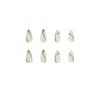 imageBABALAL Round Press on Nails Medium Fake Nails with Nail Glue Glue on Nails 24pcs Oval Acrylic Nails with Swirl French Nails for Women and GirlsNAILA16