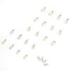 imageBABALAL Round Press on Nails Medium Fake Nails with Nail Glue Glue on Nails 24pcs Oval Acrylic Nails with Swirl French Nails for Women and GirlsNAILA16