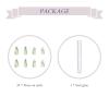 imageBABALAL Round Press on Nails Medium Fake Nails with Nail Glue Glue on Nails 24pcs Oval Acrylic Nails with Swirl French Nails for Women and GirlsNAILA16