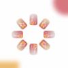imageBABALAL Round Press on Nails Short Fake Nails Cow Print French Tip Glue on Nails 24Pcs Oval Acrylic Nails for Women and GirlsFNG102bling