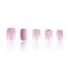 imageBABALAL Round Press on Nails Short Fake Nails Cow Print French Tip Glue on Nails 24Pcs Oval Acrylic Nails for Women and GirlsFNG105rabbit