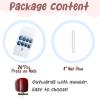 imageBABALAL Round Press on Nails Short Fake Nails Cow Print French Tip Glue on Nails 24Pcs Oval Acrylic Nails for Women and GirlsFNG106green