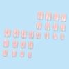 imageBABALAL Round Press on Nails Short Fake Nails Cow Print French Tip Glue on Nails 24Pcs Oval Acrylic Nails for Women and GirlsFNG108shiny