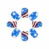 imageBABALAL Round Press on Nails Short Fake Nails Cow Print French Tip Glue on Nails 24Pcs Oval Acrylic Nails for Women and GirlsFNG111star