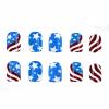 imageBABALAL Round Press on Nails Short Fake Nails Cow Print French Tip Glue on Nails 24Pcs Oval Acrylic Nails for Women and GirlsFNG111star
