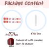 imageBABALAL Round Press on Nails Short Fake Nails Cow Print French Tip Glue on Nails 24Pcs Oval Acrylic Nails for Women and GirlsFNG115square