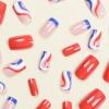 imageBABALAL Round Press on Nails Short Fake Nails Cow Print French Tip Glue on Nails 24Pcs Oval Acrylic Nails for Women and GirlsFNG115square
