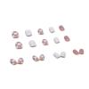 imageBABALAL Short Square Press on Nails Cute UV Gel Nails Checkerboard Designer Nails Glossy Fake Fingernails for Women and Girls