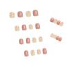 imageBABALAL Square Fake Nails Pink Press on Nails Short Full Cover Nails Cute Glue on Artificial Nails for Women and Girls