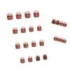 imageBABALAL Square Press on Nails Short Glue on Nails Red Rose Acrylic False Nails Glossy Fake Nails with Design for Women and Girls
