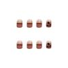 imageBABALAL Square Press on Nails Short Glue on Nails Red Rose Acrylic False Nails Glossy Fake Nails with Design for Women and Girls