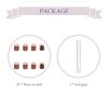 imageBABALAL Square Press on Nails Short Glue on Nails Red Rose Acrylic False Nails Glossy Fake Nails with Design for Women and Girls