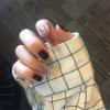 imageBABALAL Short Square Fake Nails Purple Jump Color False Nails Glossy Acrylic Press on Nails for Women and Girls