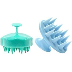 imageBABALAL 2 Pack Hair Scalp Massager Wet and Dry Use Scalp Care Brush Shampoo Brush for Remove Dandruff and Promote Hair Growth