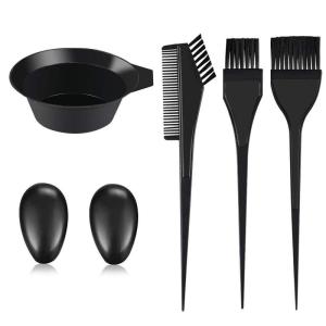 imageBABALAL Hair Coloring Dyeing Kit 5Pcs Color Bowl Brushes Tool Mixing Bowl Kit DIY Salon Hair Dye Tools Hair Professional Hair Dye Tools