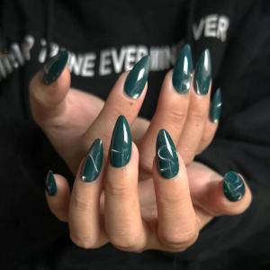 imageBABALAL Heart Press on Nails Medium Square Fake Nails Black White Glue on Nails Romantic Valentine Day Acrylic Nails 24Pcs Cute False Nails Manicure Stick on Nails Squoval Glossy Artificial NailsANTA116