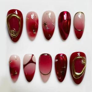 imageBABALAL Heart Press on Nails Medium Square Fake Nails Black White Glue on Nails Romantic Valentine Day Acrylic Nails 24Pcs Cute False Nails Manicure Stick on Nails Squoval Glossy Artificial NailsANTA108