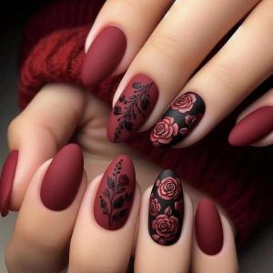 imageBABALAL Heart Press on Nails Medium Square Fake Nails Black White Glue on Nails Romantic Valentine Day Acrylic Nails 24Pcs Cute False Nails Manicure Stick on Nails Squoval Glossy Artificial NailsANTA103