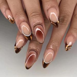 imageBABALAL Heart Press on Nails Medium Square Fake Nails Black White Glue on Nails Romantic Valentine Day Acrylic Nails 24Pcs Cute False Nails Manicure Stick on Nails Squoval Glossy Artificial NailsANTA118